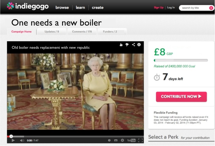 Queen's boiler indiegogo